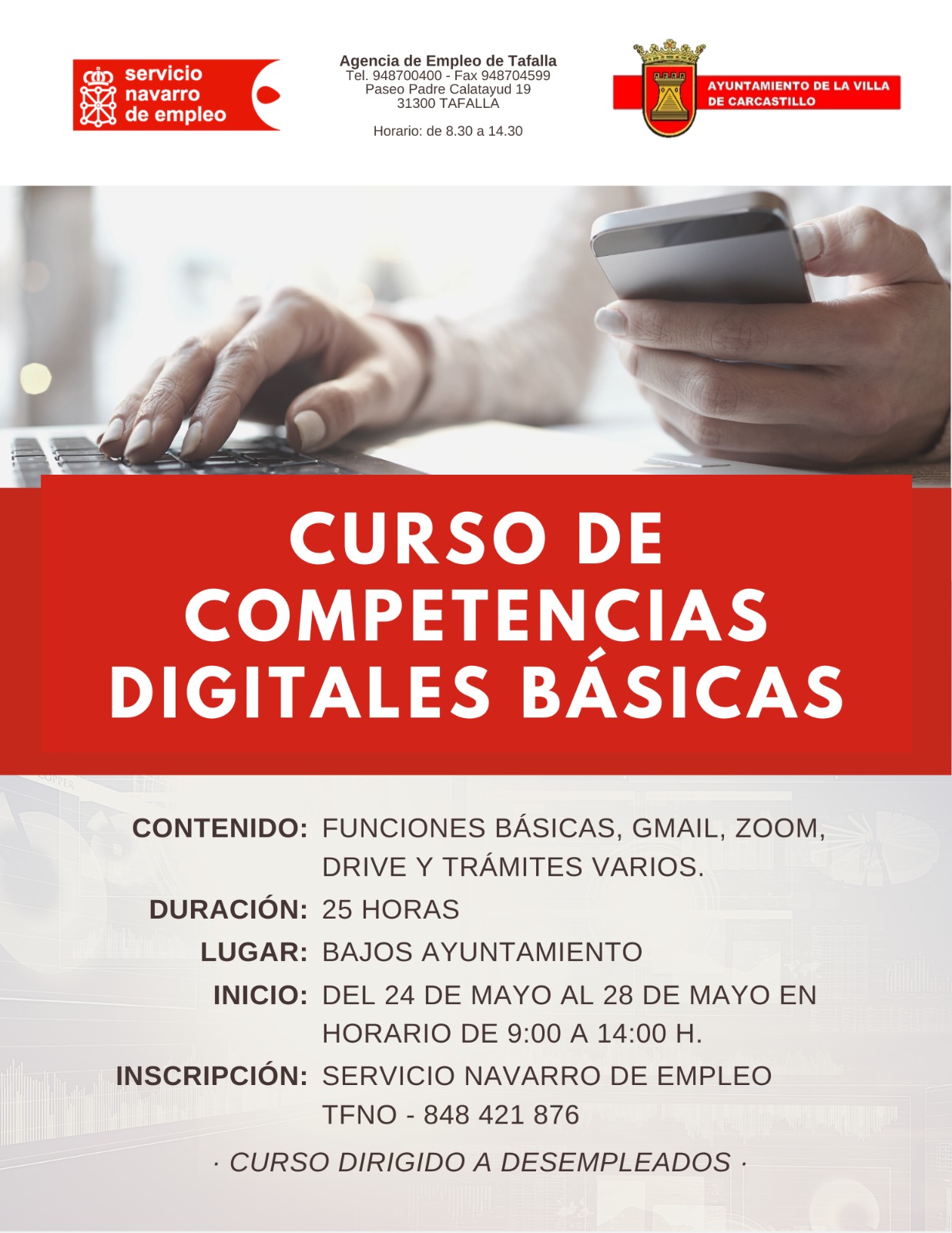 CURSO DE COMPETENCIAS DIGITALES BÁSICAS - Ayuntamiento Carcastillo